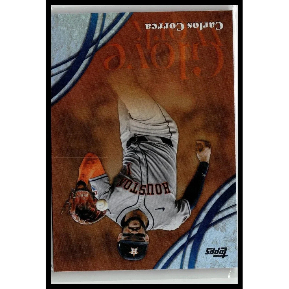 2026 Topps Carlos Correa #GW-52 Houston Astros Glove Work Pink Foil